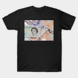 UK Five, Ten and Twenty Pound Notes T-Shirt